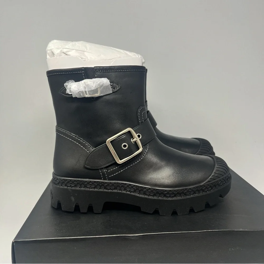 Coach Trooper Moto Boots Size 6.5